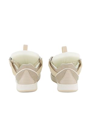 sneackers in pelle e poliestere beige LANVIN KIDS | N30329P82